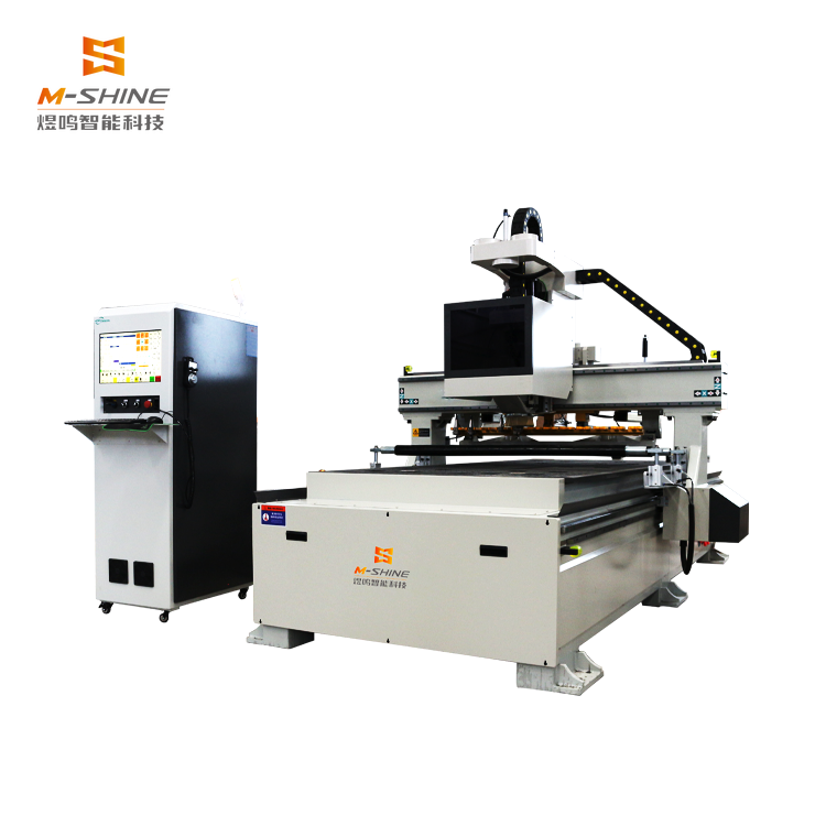 Industrial M-shine 1328 CNC Engraver 1500W Servo Motor Hiwin Rail Double-layer Adsorption Worktable Router