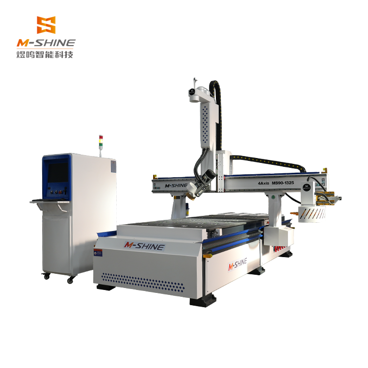 Heavy MS90-1325 M-shine 4 axis CNC engraving machine Plate/foam multi-function precision processing equipment