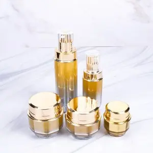 Custom Acrylic Gradient Cream Jar and Lotion Bottle