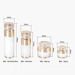 Empty Custom Acrylic Jar and Bottle Set- E315