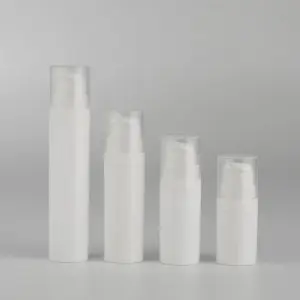 White Frost 10ml Airless Lotion Pump Bottles