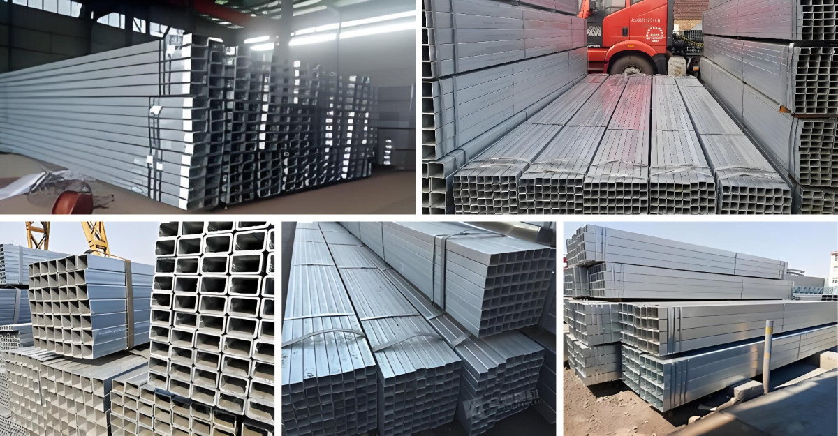 包装运输镀锌方管.jpg Galvanized Steel Square Tube