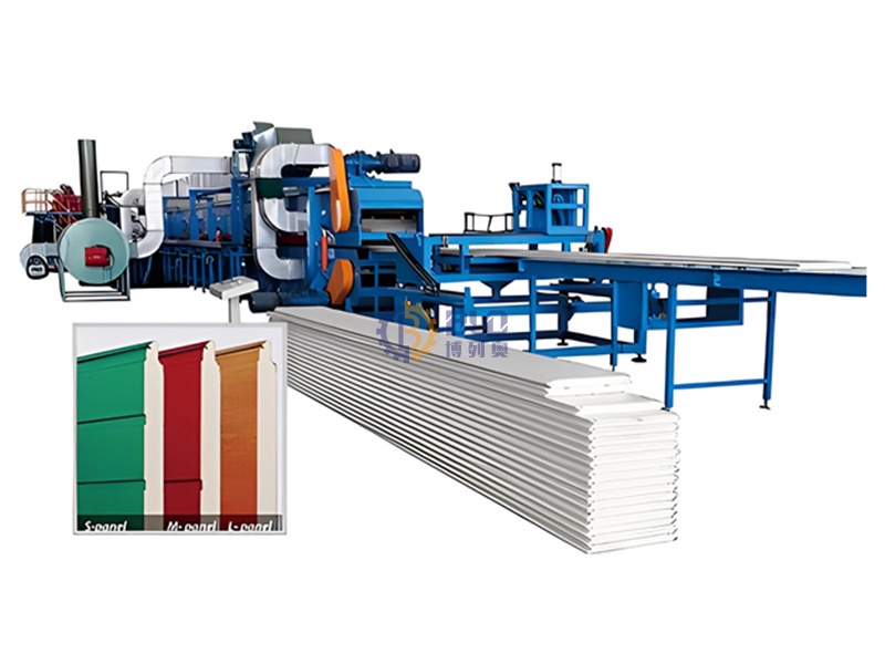 The Automatic PU Foam Garage Door Roll Forming Production Line