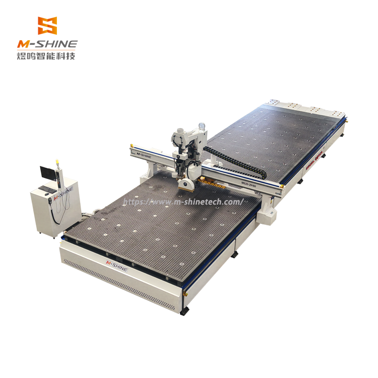 Centro router CNC ATC con hoja de sierra MS20‑291000｜Husillo HQD de 9KW con hoja de sierra giratoria de 360°