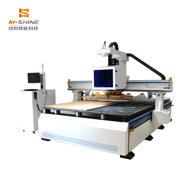 Nouvelle machine de nesting CNC 2130 2026 pour le travail du bois avec étiquetage automatique intégré M-SHINE CNC