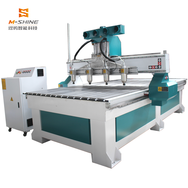 Low Cost Multi Kopf Spindel 1325-4 cnc Router Skulptur cnc Holzschnitzerei Maschine M-SHINE