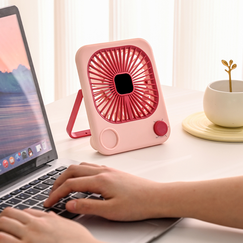 Ultra-Slim Aesthetic Desktop Fan | Customizable airflow, unlock a brand-new summer cooling experience