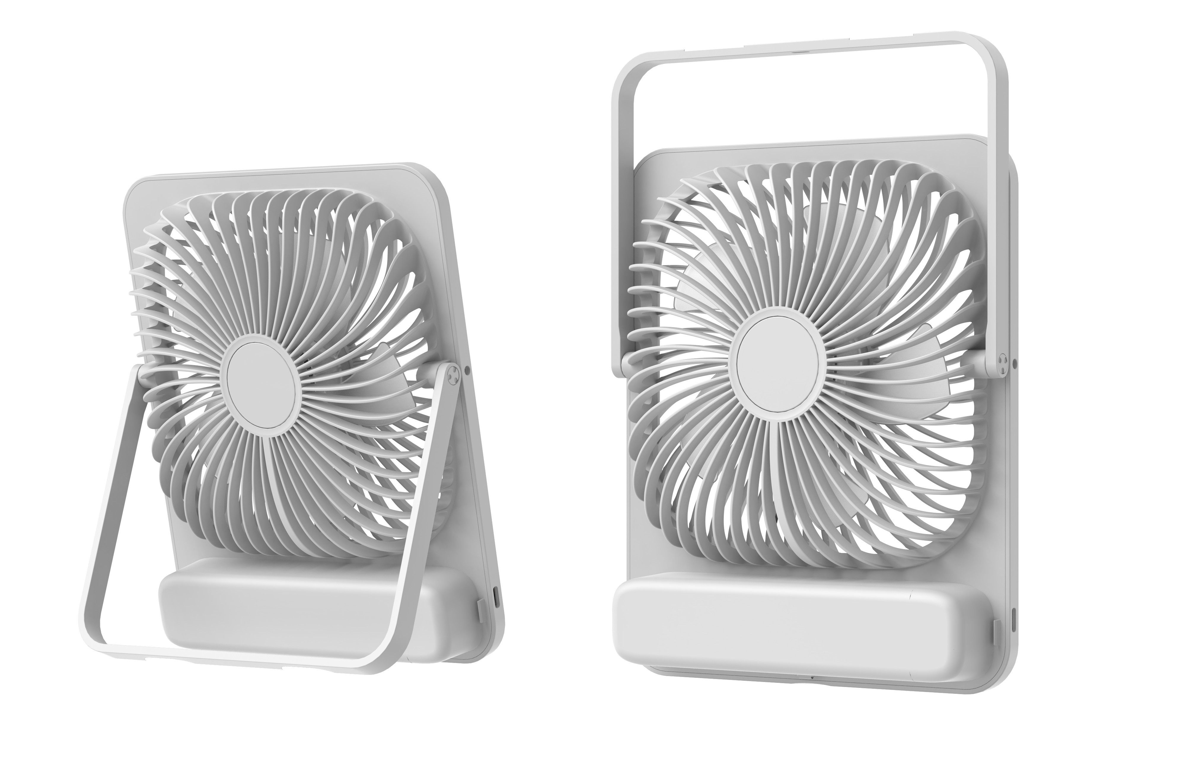 Ultra-Slim Body, Powerful Wind | Portable Desktop Fan with Long-Lasting Battery Life