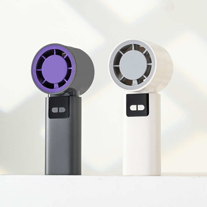 High-Speed Turbo Handheld Fan, Semiconductor Cooling & Ice Compress, Digital Display with Long Battery Life, Portable Cooling Gadget for Outdoor Use
