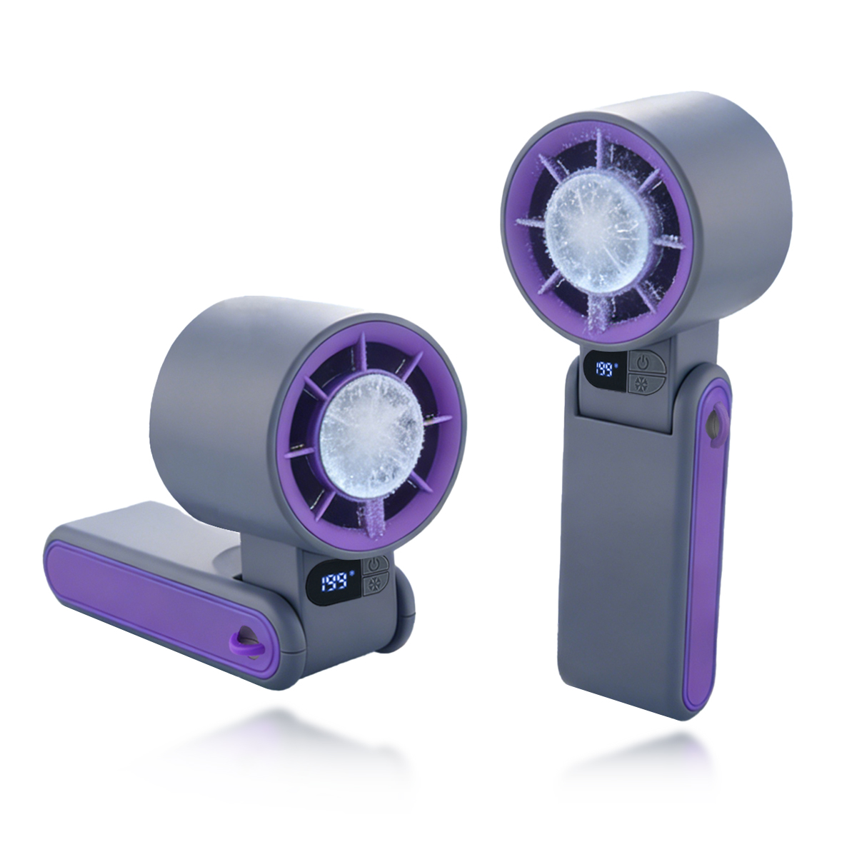 High-end Cold Compress Handheld Fan, Foldable Fan, Multi-functional Cooling Fan for Home, Office & Camping