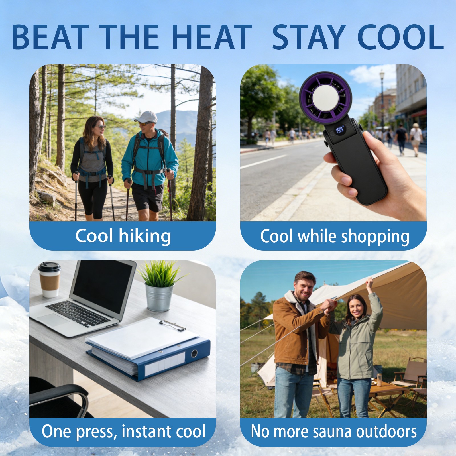 Handheld Ice Compress Fan H11
