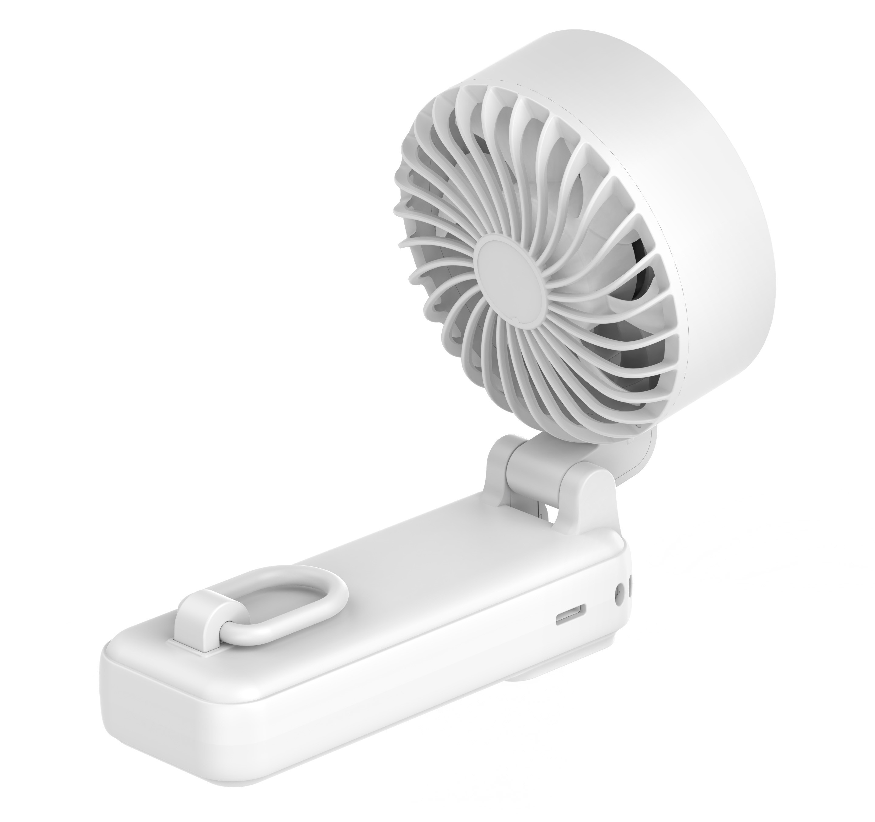 Portable Digital Display  Fan, Rechargeable USB Handheld Mini Cooling Fan