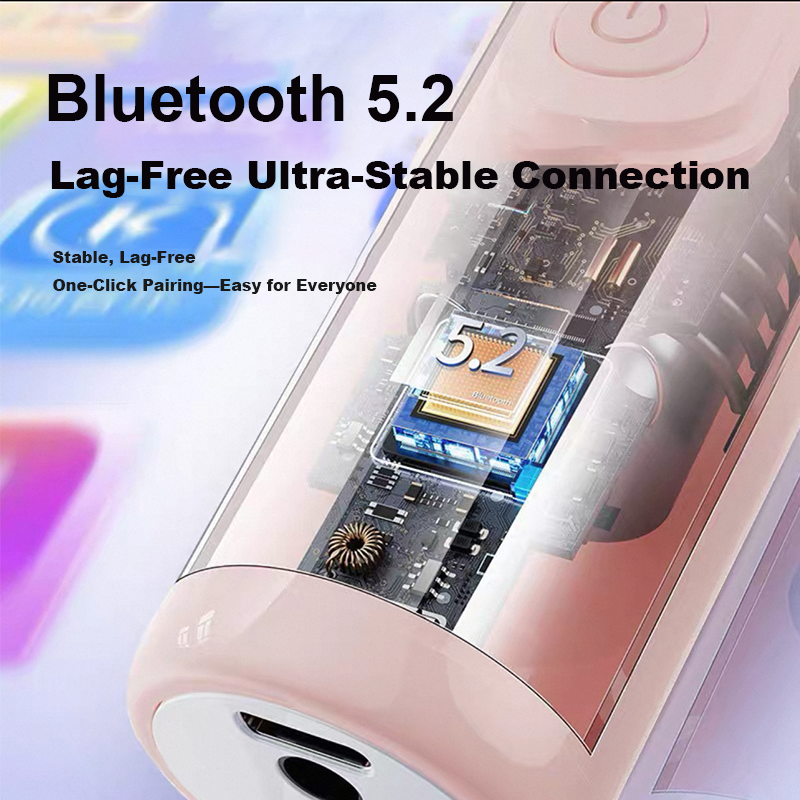 Wireless Microphone BT Karaoke Microphone Portable Handheld Speaker For KTV Birthday Party  Singing Mic