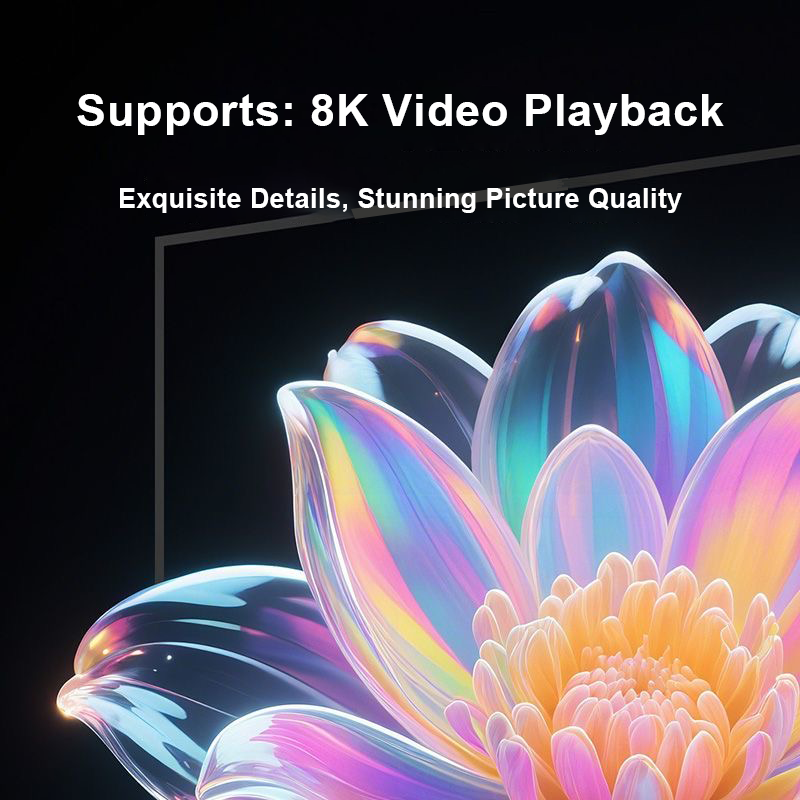 New Android 14 Smart TV Box 8K UHD WiFi Media Player