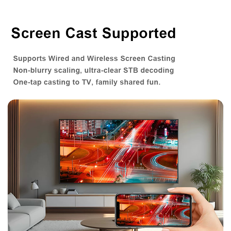 New Android 14 Smart TV Box 8K UHD WiFi Media Player