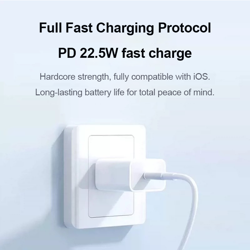 Durable Charger & Cable Set，22.5W Fast Charging Kit，Works for  8 to 17 series.