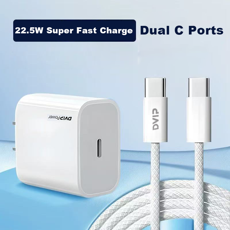 SET TYPE-C+TYPE-C CABLE FAST CHARGING SET SMARTPHONE ANDROID Durable Cellphone Charger Electronic Device
