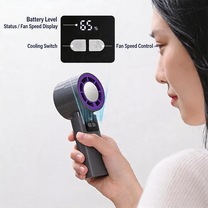 Mini Fan Electric Fan Rechargable Fan Desktop Fans Travel Handheld Fan Portable HandyFan Cooling Fan