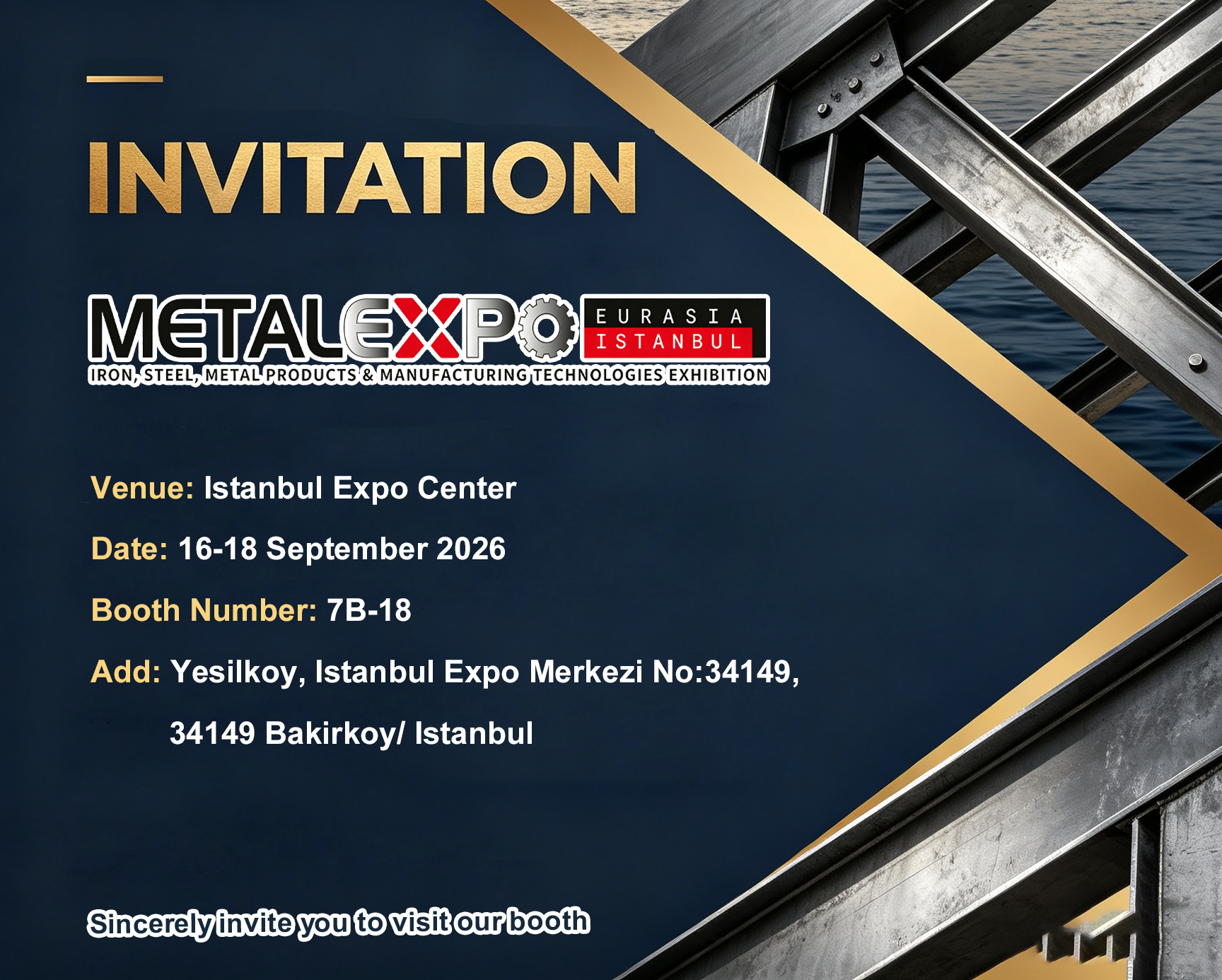 Lenser Metal Invites You to METAL EXPO EURASIA Istanbul 2026