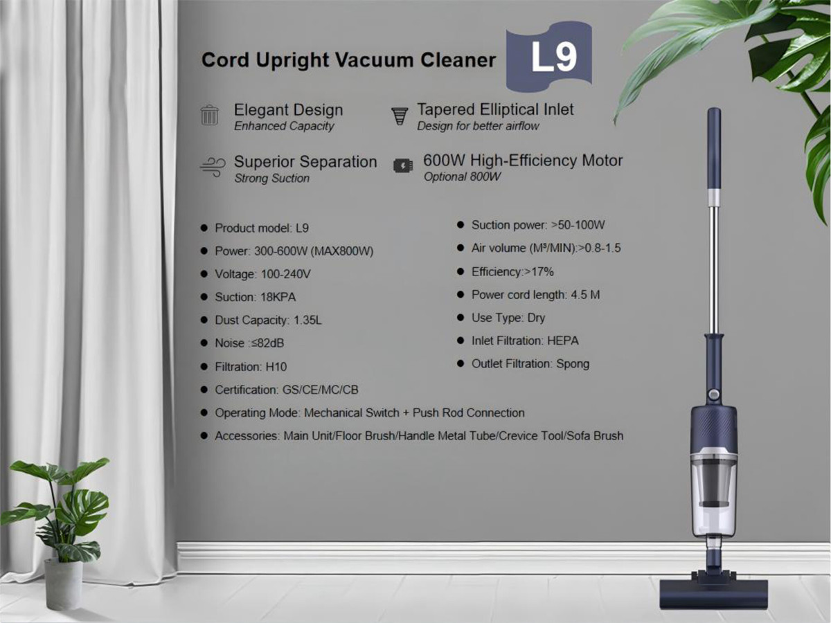 L9H AC600W Stick Vacuum Cleaner