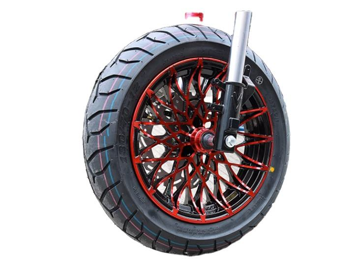 Electric Motorcycle Modified 12 Inch Front Wheel Chrysanthemum Double butterfly Wheels Motorcycle Electric Monkey Ghost Fire Alu