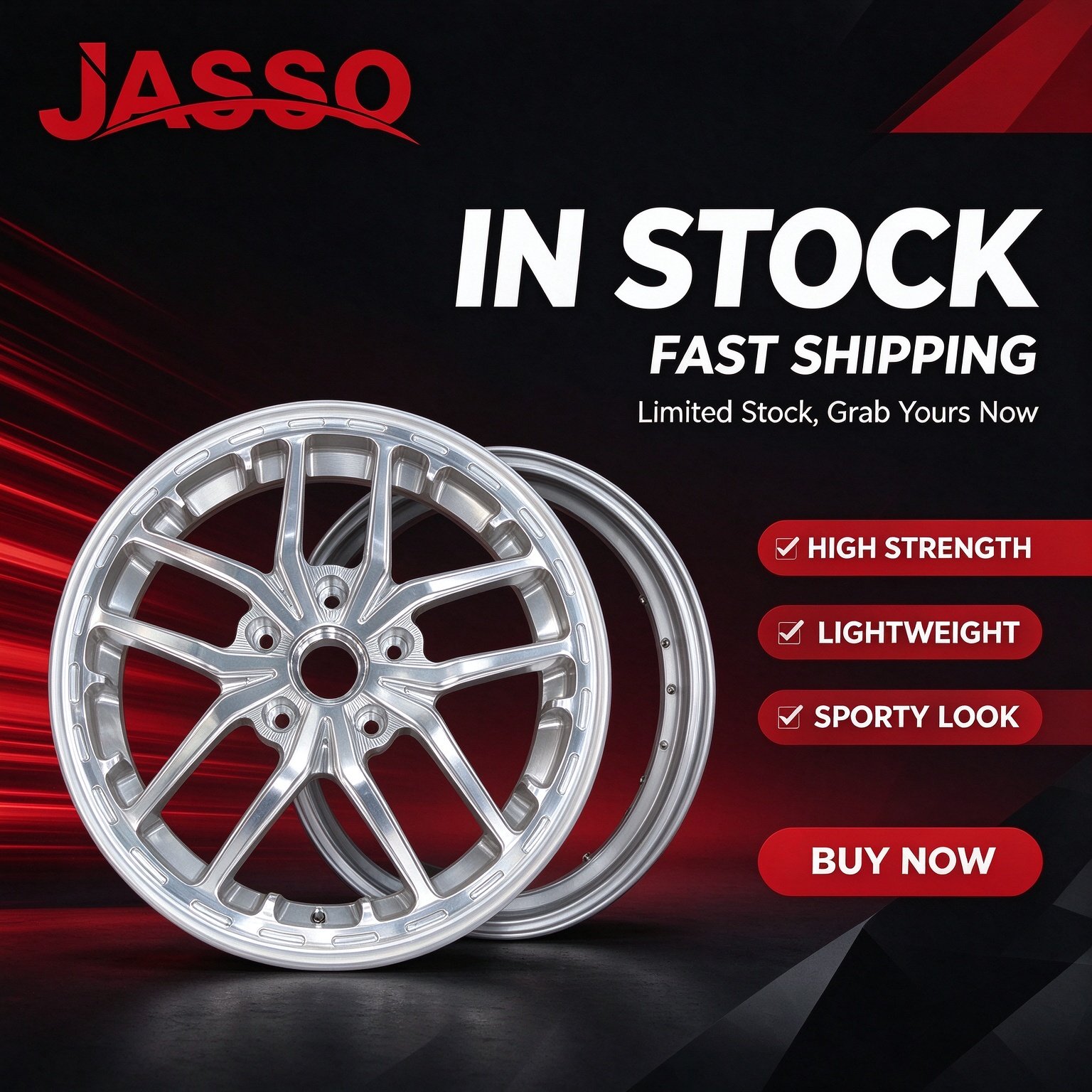 Vespa Primavera / Sprint Twelve-Spoke Aluminum Alloy Wheel - Glossy Silver