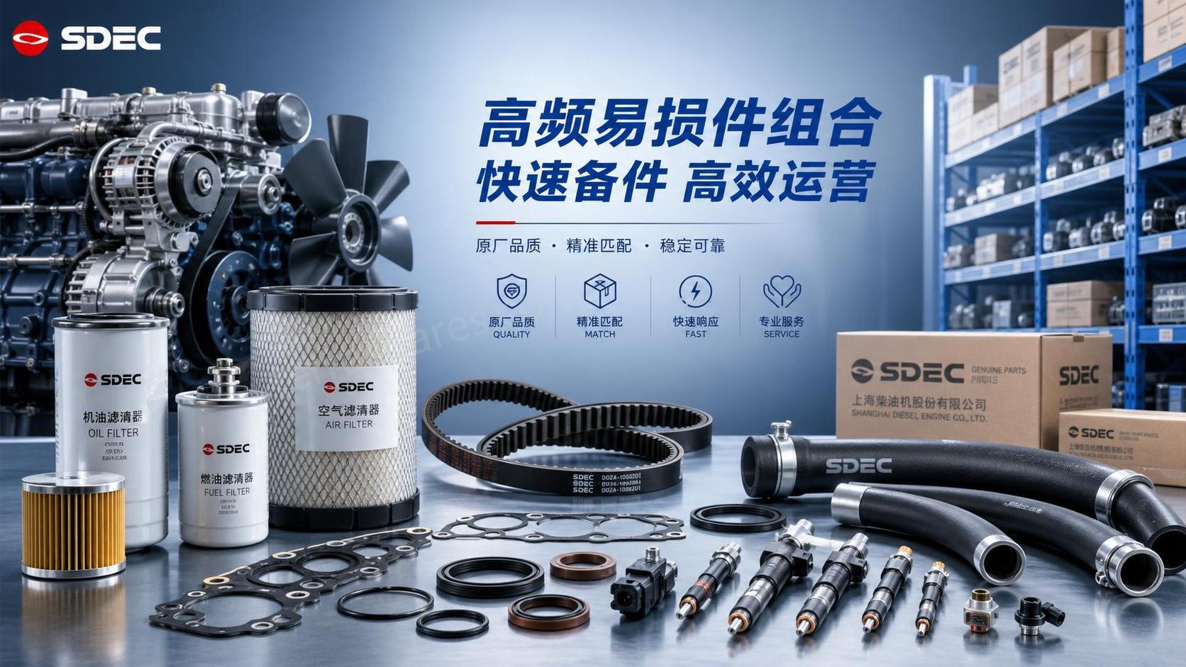 SDEC Diesel Engine Parts: Which Wear Parts Should Be Stocked for Fast Service