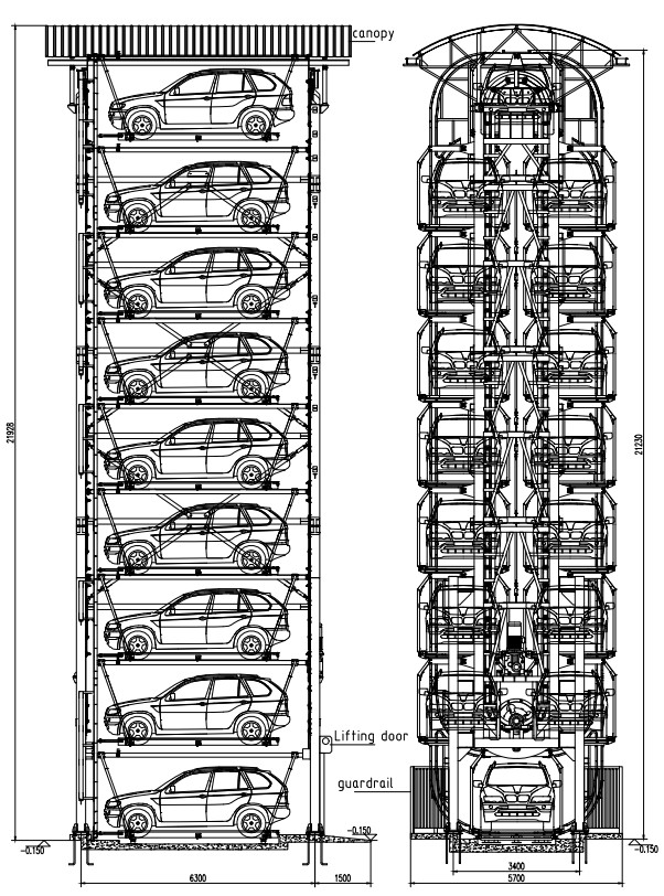 5. PCX -- Vertical rotary parking system (2).png PCX -- Vertical rotary parking system