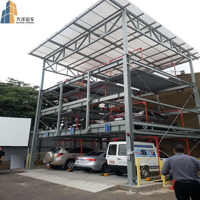 Costa Rica - 4 level puzzle parking system - 9 car spaces