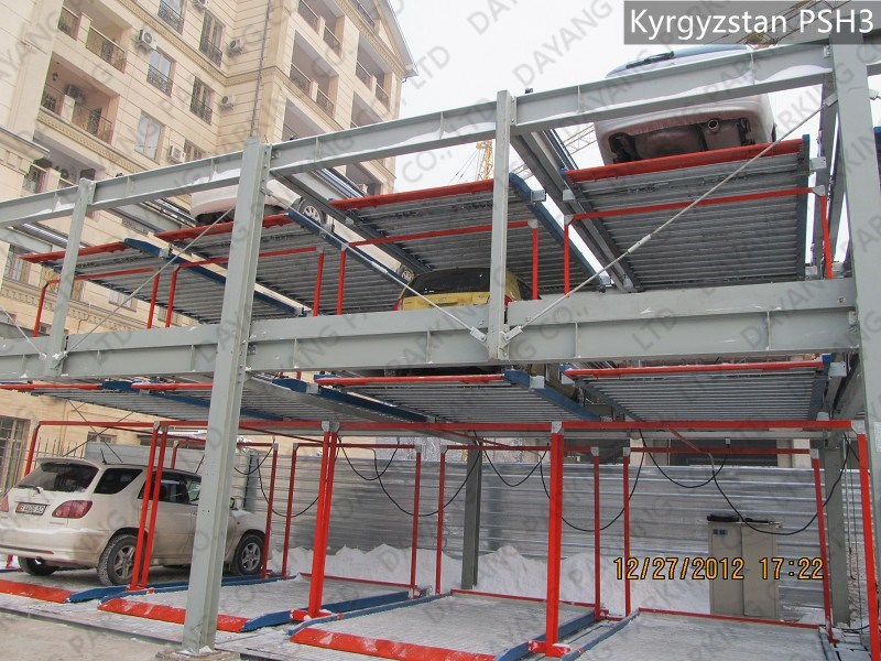 Kyrgyzstan - (-1+3) level puzzle parking system - 22 car spaces