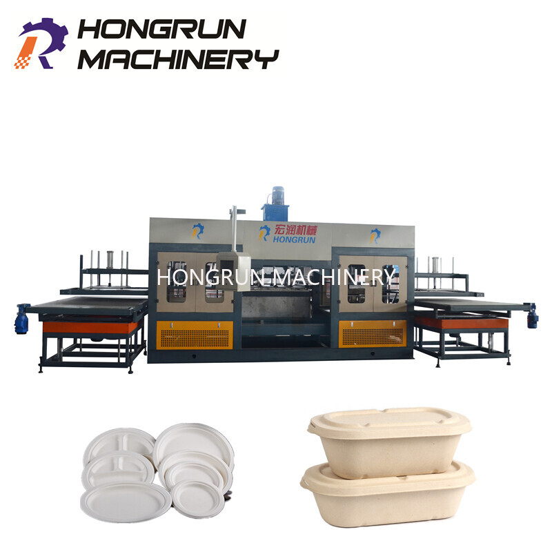 Semi-automatic pulp food tableware machine