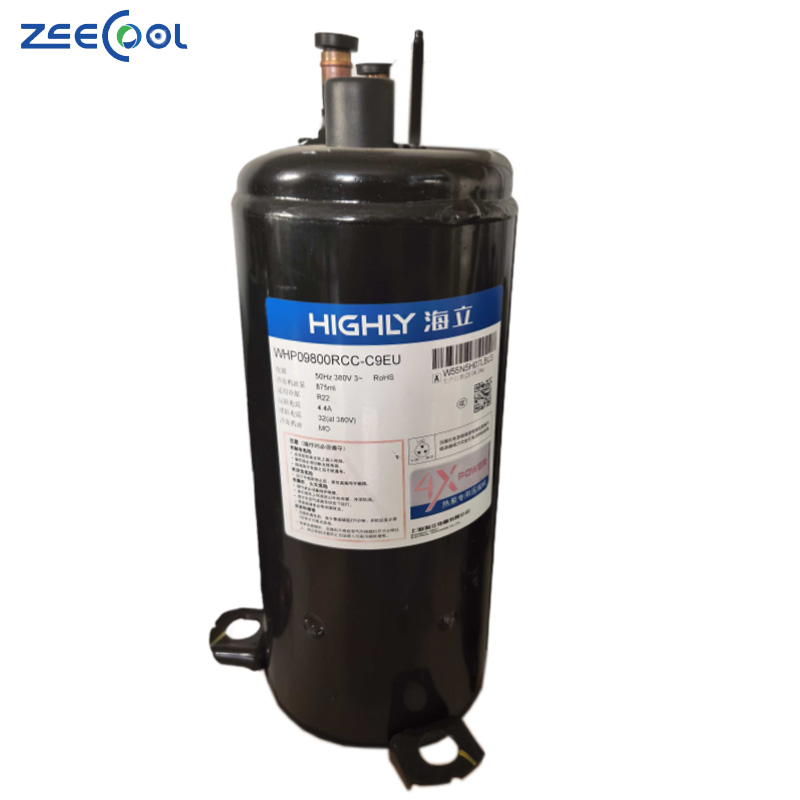 Stainless Steel Rotary Compressor WHP09800DCV-C9EU Evaporator R22 Cooling Heat Pump for Air Conditioner Highly for Refrigeration