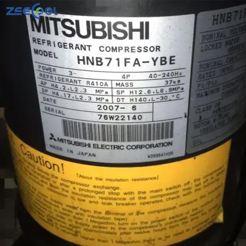 Wholesale High Quality Mitsu-bishi Home Use DC Inverter Compressor Scroll Compressor HNB71FA-YBE for air Conditioning