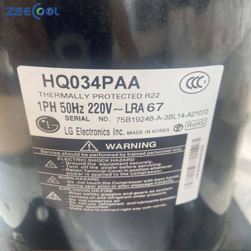 LG Scroll Compressor R22 HQ034PAA 220v 50Hz Refrigeration Compressor for Commercial Air Conditioners