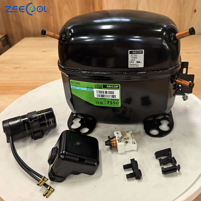 For Original Secop SC10G SC12G SC15G SC18G SC21G Refrigerator Refrigeration Compressor 115V/60Hz R134a Refrigeration Equipment
