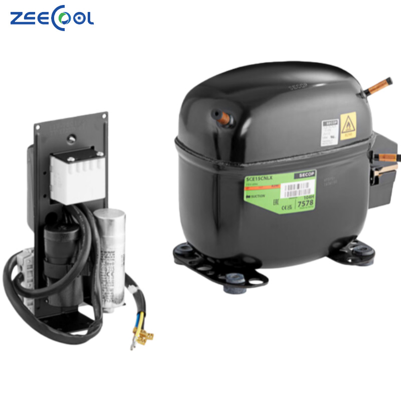 Secop Piston Compressor 115V 60Hz SCE12CNLX SCE15CNLX SCE18CNLX SCE21CNLX R290 LBP Refrigeration Freezer Refrigerator Fridge Compressor for Sale Refrigerator