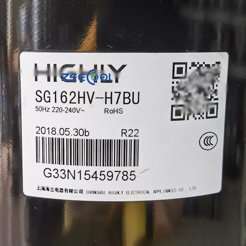 5 Fast Ship Factory Price Brand R22 Rotary Compressor SG148HV-A7BT SG162HV-H7BU 220V Air Conditioning Refrigeration Compressor for Highly