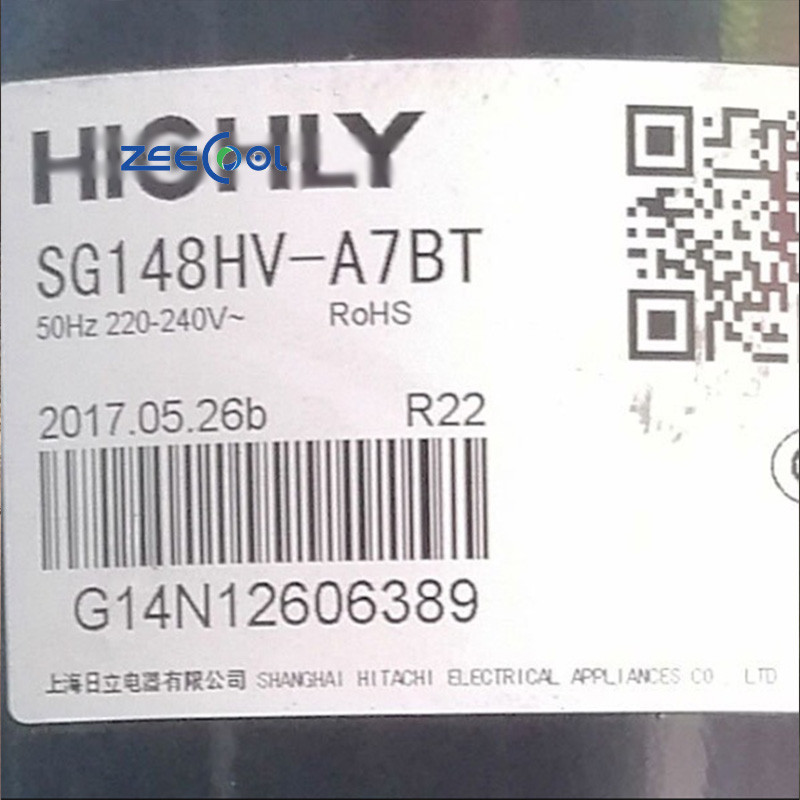 6 Fast Ship Factory Price Brand R22 Rotary Compressor SG148HV-A7BT SG162HV-H7BU 220V Air Conditioning Refrigeration Compressor for Highly