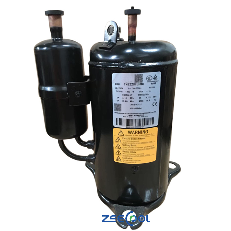 Mits-ubishi TNB306FPNMC SNB220FAGMC TNB220FFEMC TNB220FLHMC Vertical Rotary Compressor for Air Conditioner and Refrigerant