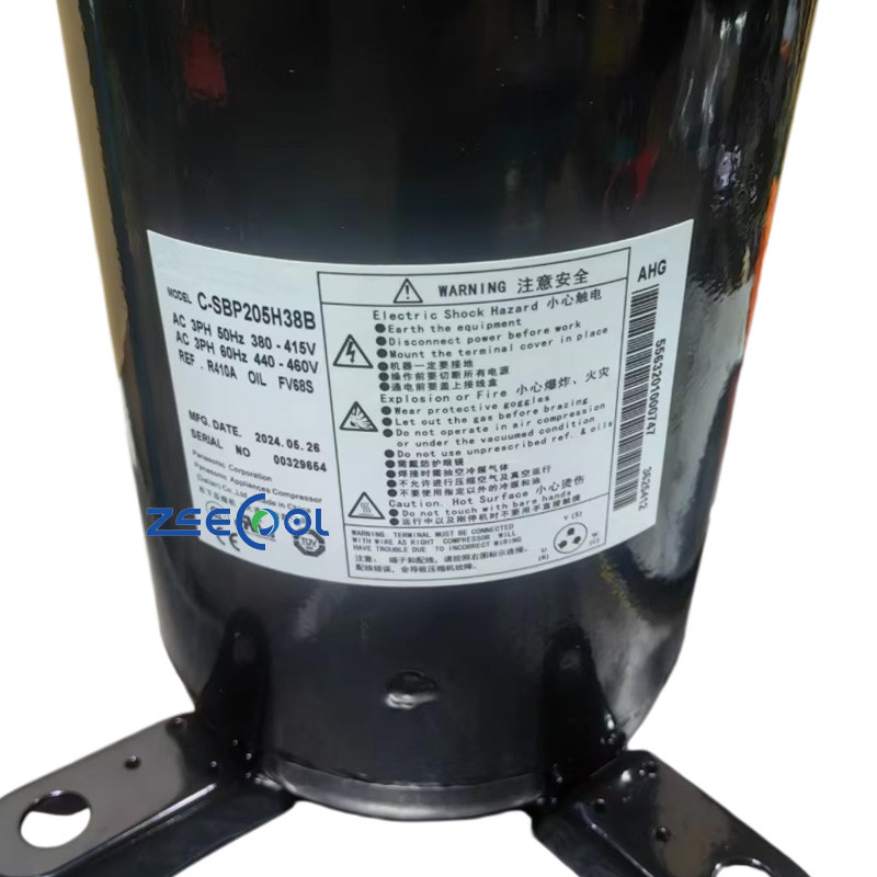 4 Panasonicc Scroll Compressors Models 6HP R410A C-SBP205H38B C-SBP160H38B C-SBP170H38B Series for Air Conditioning Systems
