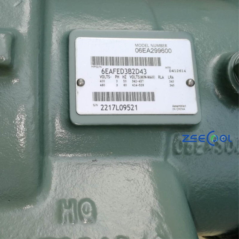 Carlyle Semi Hermetic Compressor 06EA299600 400V Industrial Refrigeration Compressor for HVAC System Chiller Cold Storage
