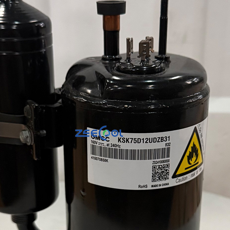5 GMCC Rotary Compressor 1HP KSK75D12UEZ31 KSK75D12UDZB31 160V 240HZ R32 Refrigeration Compressor Air Conditioner