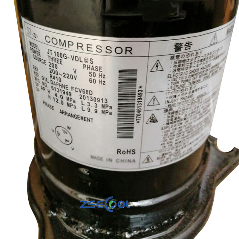 JT100G-VDLS (5) DAIKIN Scroll Compressor JT100G-VDL@S JT100G-VD@T3 System Air Conditioning 200V 50Hz Refrigeration Compressor