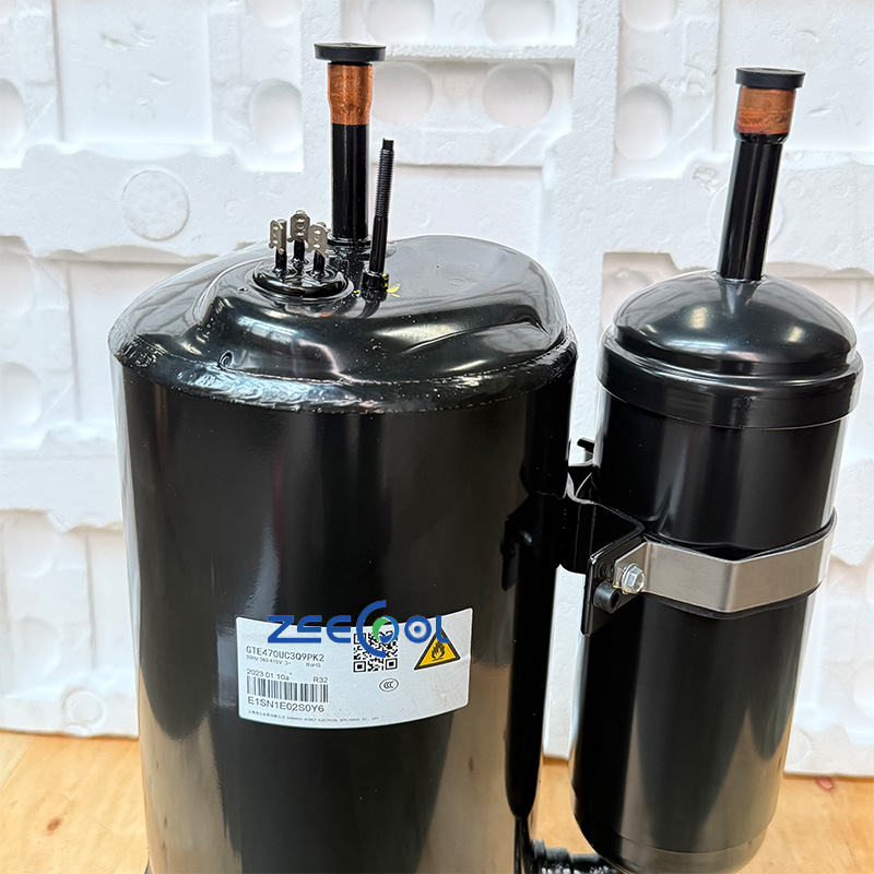 HIGHLY Rotary Refrigeration Compressor GTE470UC3Q9PK2 GTE498UC3Q9PK1 GTE590UC3Q9RK R32 Air Source Heat Pump