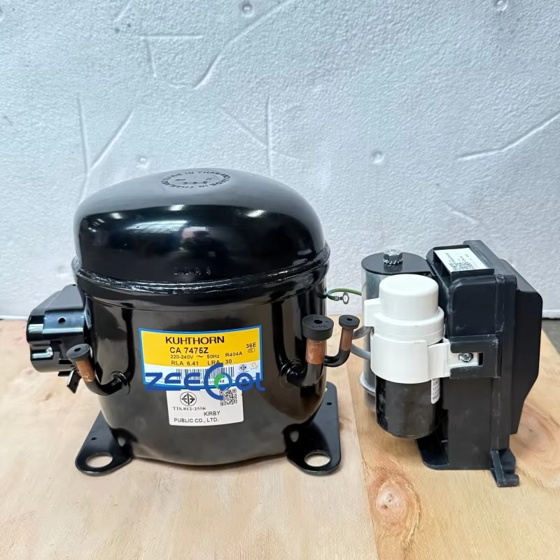 CA7475Z (2) Kulthorn Hermetic Reciprocating Compressor CA7475Z 3/4 HP CA2435Z CA7457G CA7457GK CA7459G R404a Tecumseh Commercial Freezer Display Cabinet