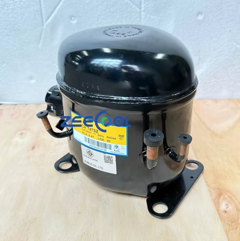 Kulthorn Hermetic Reciprocating Compressor CA7475Z 3/4 HP CA2435Z CA7457G CA7457GK CA7459G R404a Tecumseh Commercial Freezer Display Cabinet