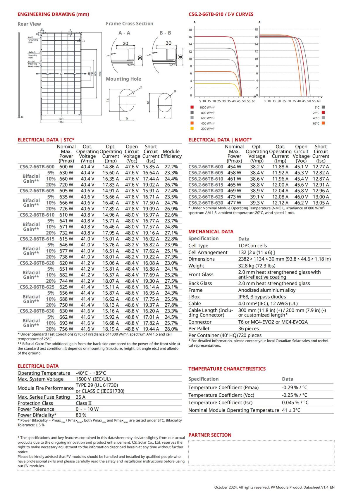 TOPBiHiKu6 N-type Bifacial TOPcon Technology 600 W~630 W