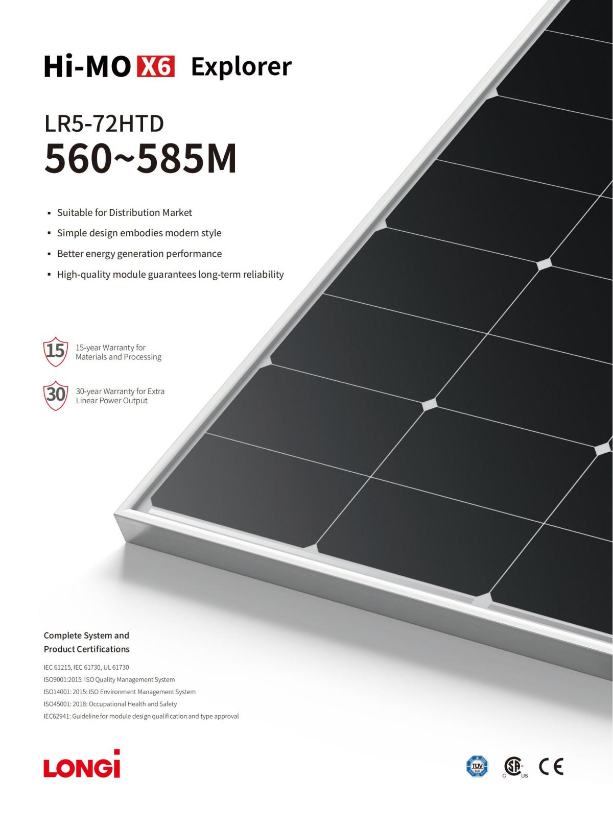 HiMo X6 LR5-72HTD 560-585M