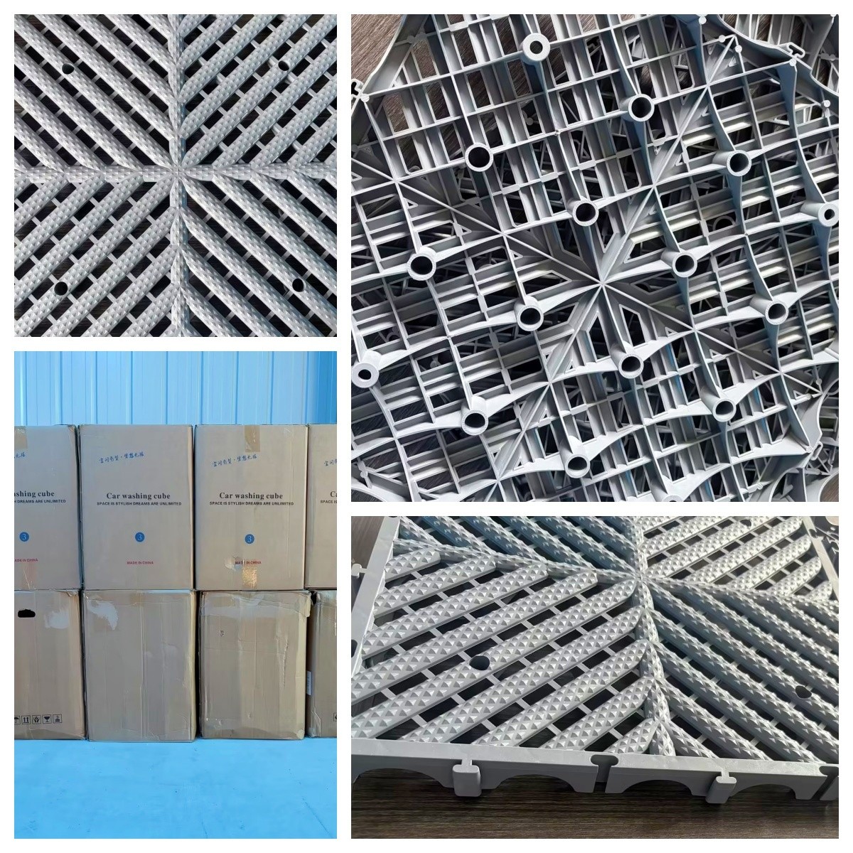 1(1)_副本_副本 Interlocking PVC Grid Floor Mats for Car Wash Anti-Slip & Drainage Tile