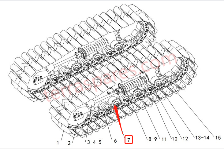 Comment identifier des pièces de châssis inférieures ? Analyse des différences dans le processus de traitement thermique des maillons de chenilles Komatsu